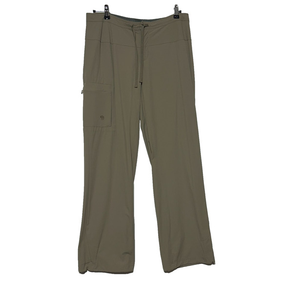 Mountain Hardwear Cargo Pants Womens 12/32 Tan Performance Hiking Actual 34X31 - Picture 1 of 9